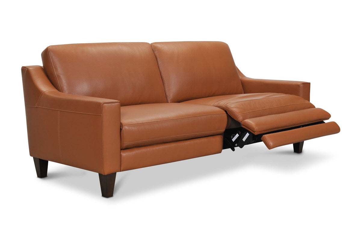 small profile leather sofa for apt