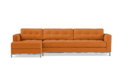 Fillmore 2pc Sleeper Sectional :: Configuration: LAF - Chaise on the Left / Sleeper Option: Memory Foam Mattress