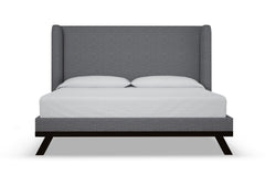 Tatum Upholstered Bed :: Leg Finish: Espresso / Size: Full Size