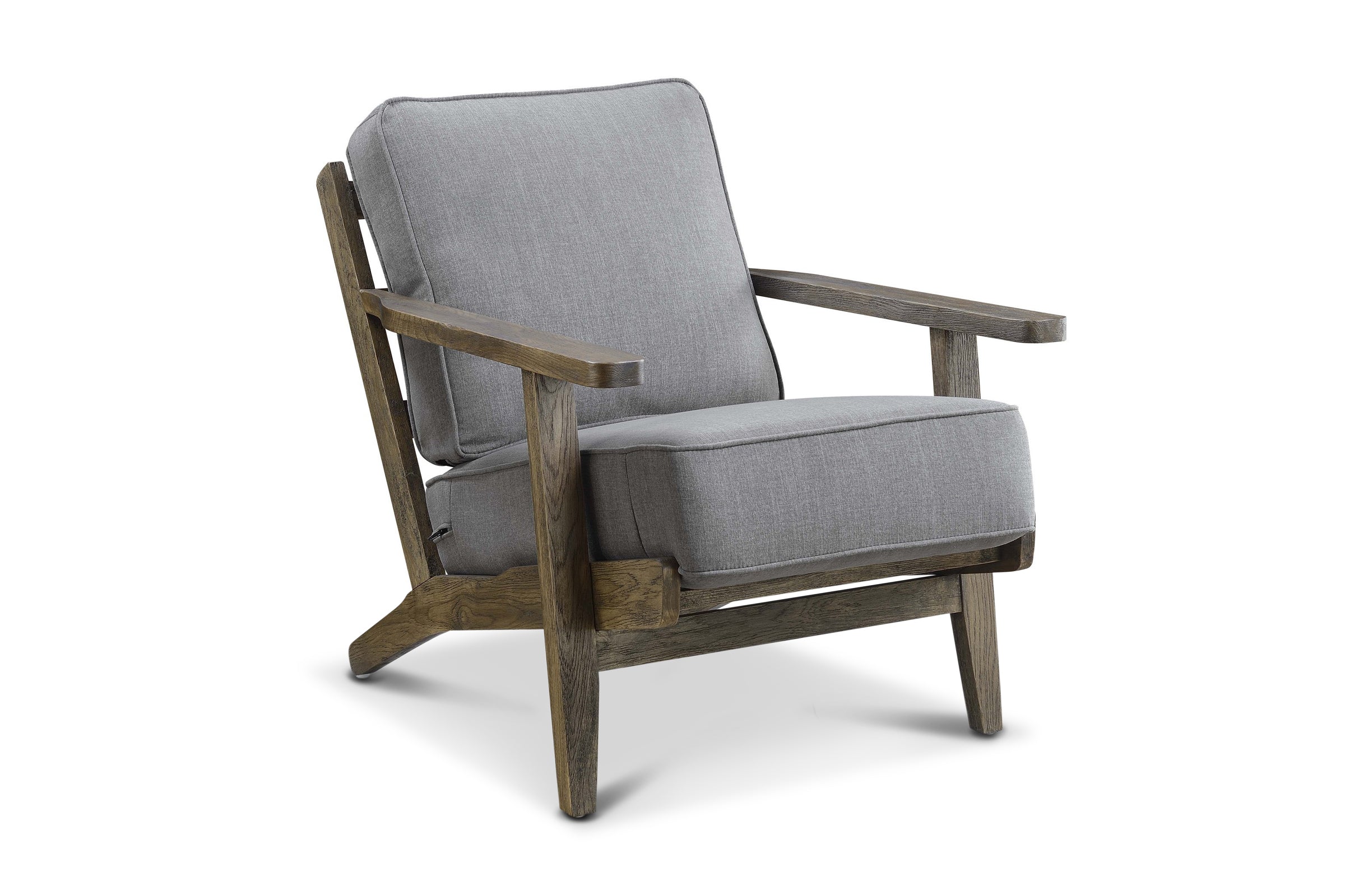 grey wood accent chair