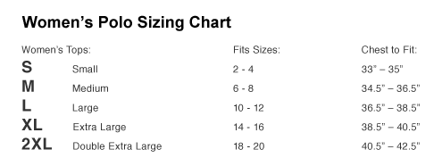 Extra Large Size Chart