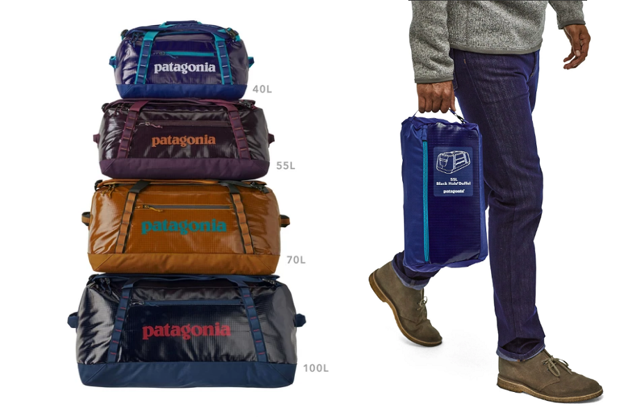 patagonia black duffle