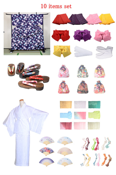 Yukata and obi and Geta set / ST #502