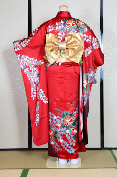 Long-sleeved kimono 6 items set / Furisode / FK#1-426