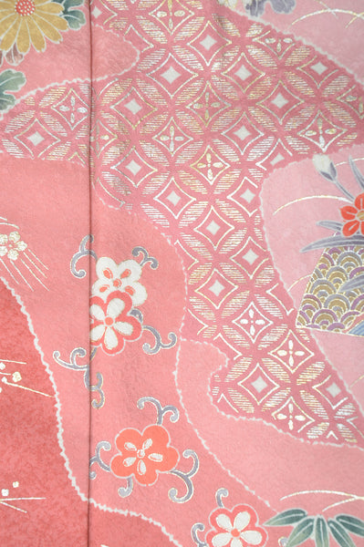 Long-sleeved kimono 6 items set / Furisode / FK#1-375