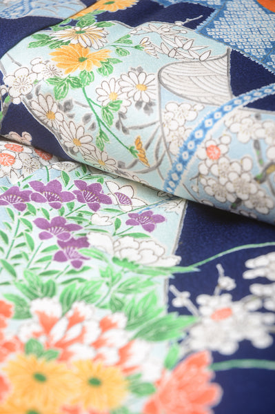Long-sleeved kimono 6 items set / Furisode / FK#1-317