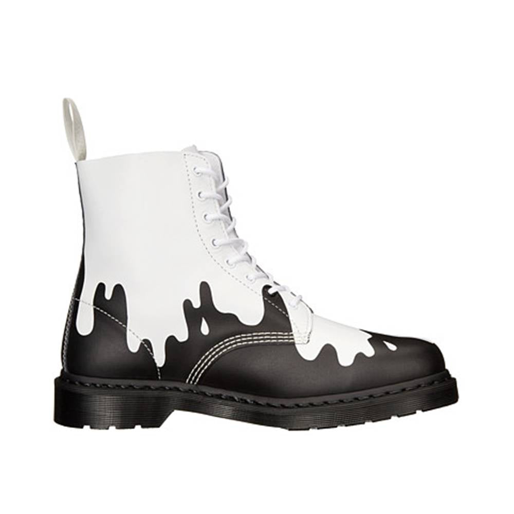 dr martens black and white