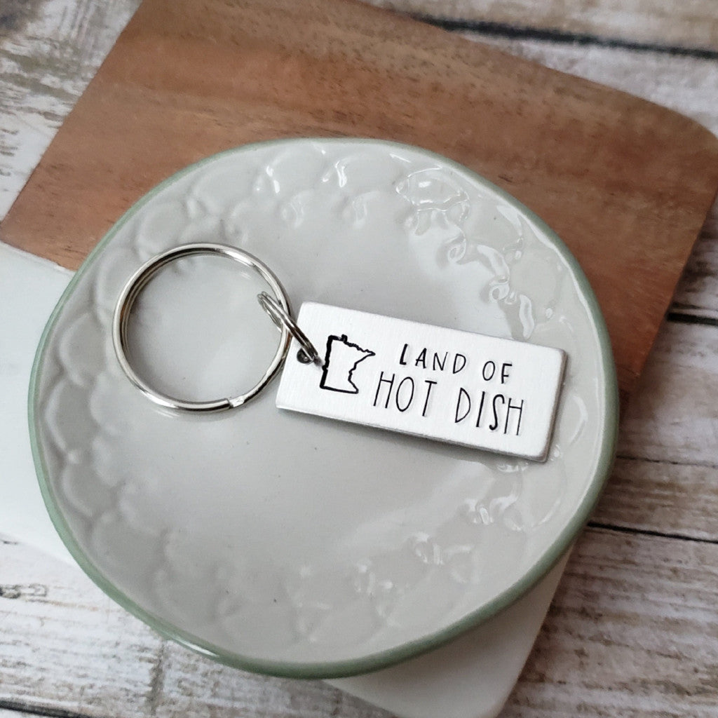 Land of Hot Dish Minnesota Keychain