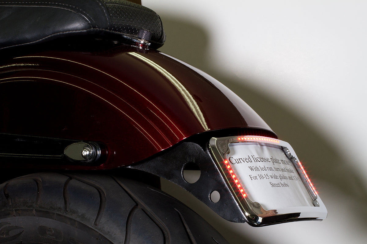 harley dyna license plate mount