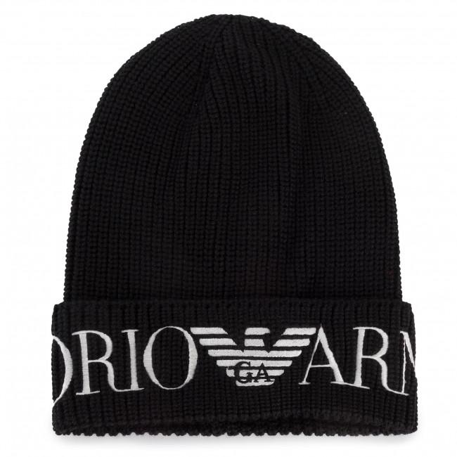 Kwaadaardige tumor Hoe dan ook Zuidwest Emporio Armani Black winter hat ⚠️ Designer childrens wear