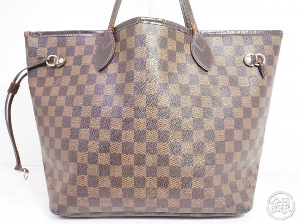 authentic pre-owned louis vuitton damier ebene neverfull mm shoulder t – ginza-japan