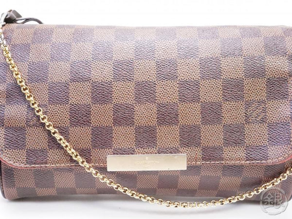 authentic pre-owned louis vuitton LV damier favorite mm crossbody chai – ginza-japan