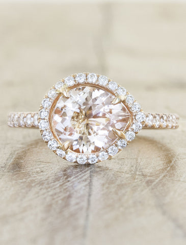 Elegant rose gold engagement rings