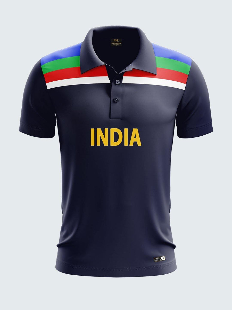 1992 Retro India Cricket Jersey Printed 