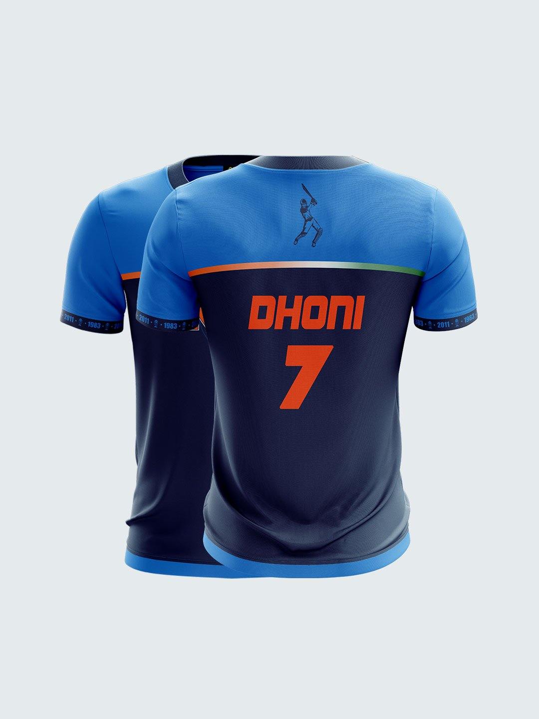 dhoni cricket jersey