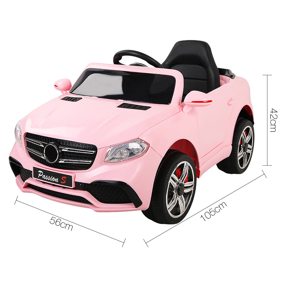 pink electric mercedes