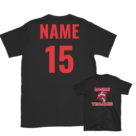 Customized Logan Trojans Unisex T-Shirt (Front/Back)