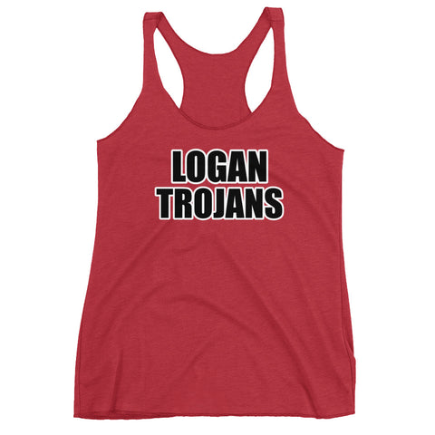 Logan Trojans Women's Racerback Tank Top