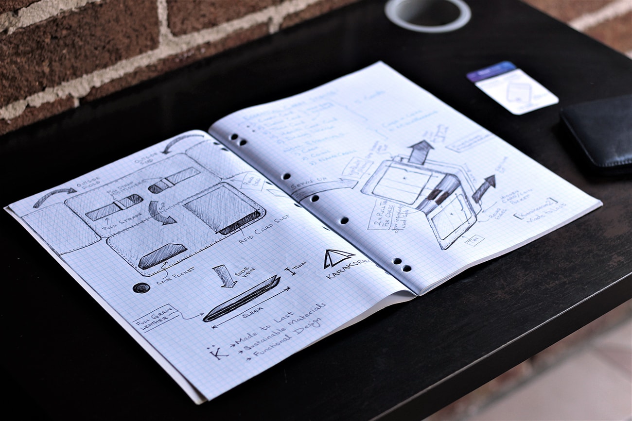 Karakoram2 mens wallet design process