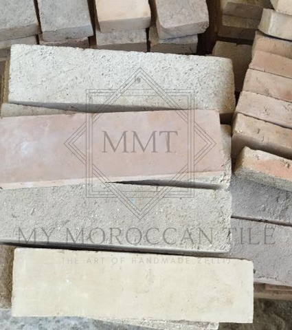 First production step results in two product families: Natural Unglazed Terracotta, Natural Unglazed Zellij which will be cut in ceramic and mosaic tile shapes