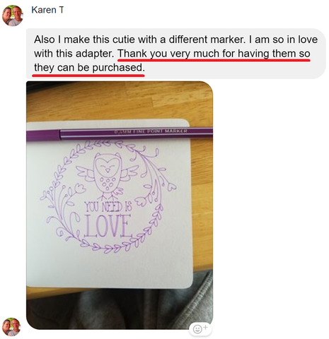 customer review of pen adapter for cricut