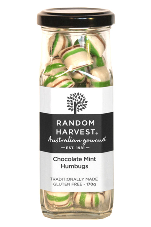 random harvest chocolate mint humbugs 170gm