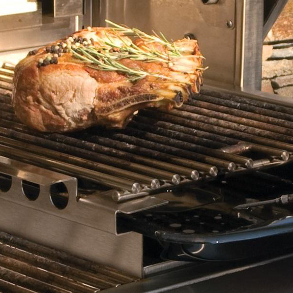 56" Alfresco ALXE Built-In Gas Grill w/ Rotisserie & Side Burner, Natural Gas