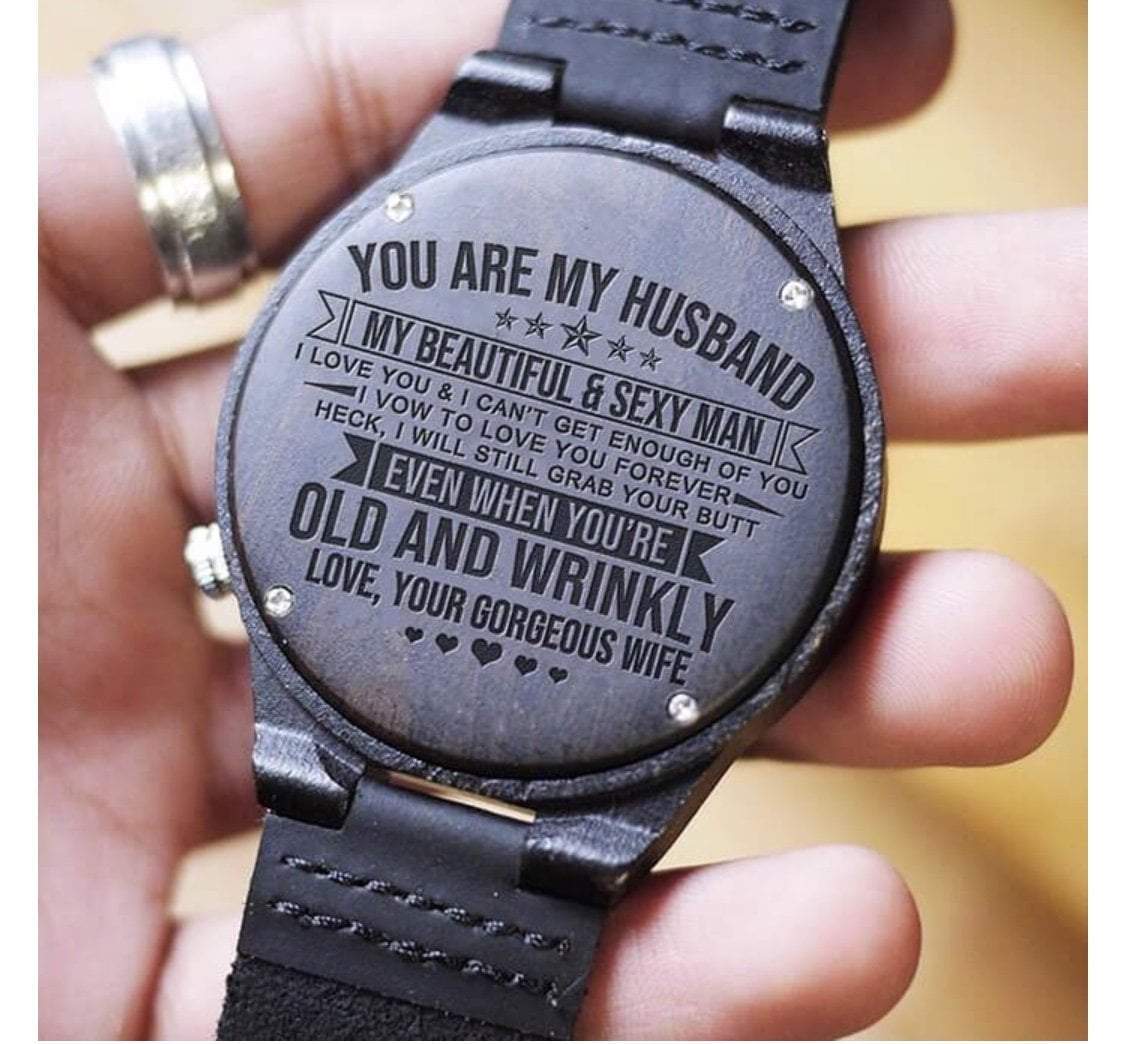 engraved watch for husband