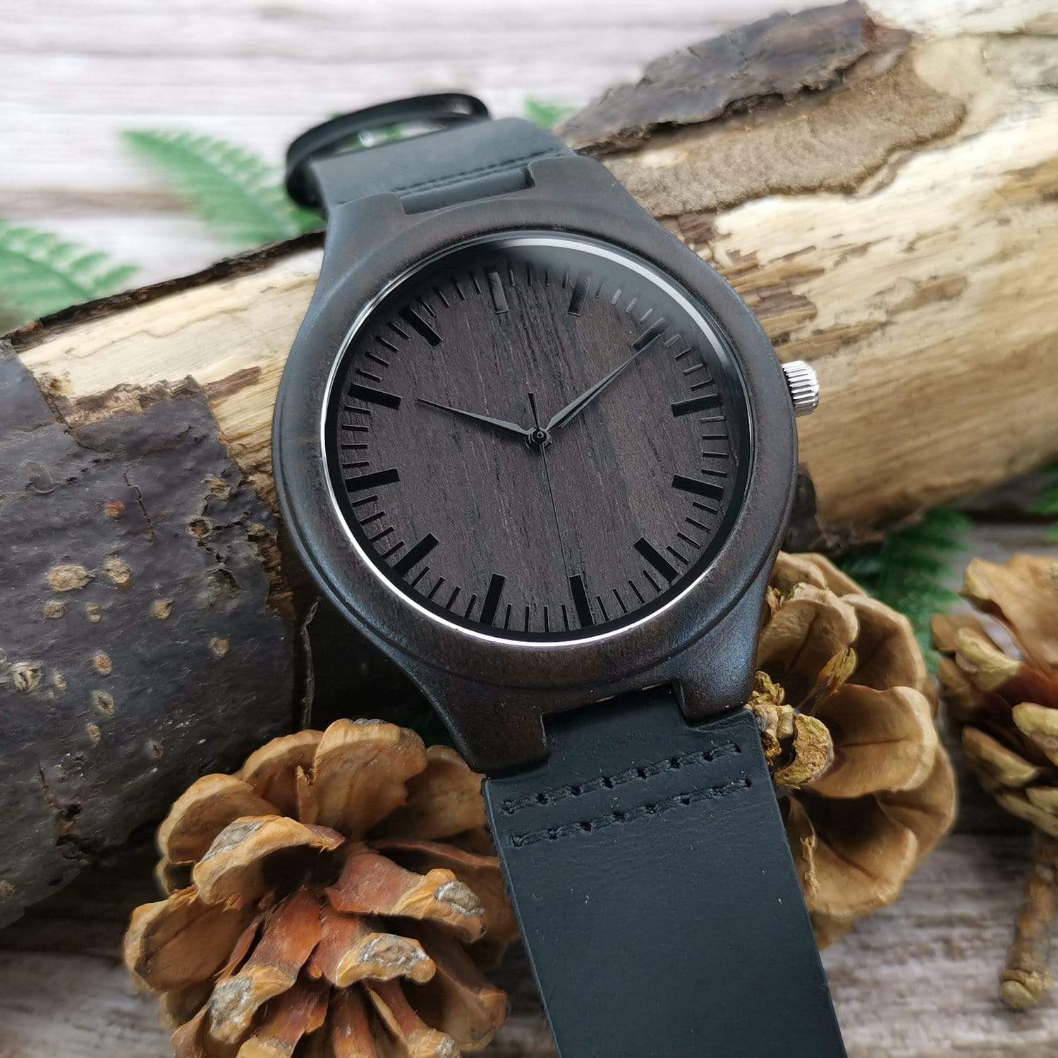 husband wooden watch