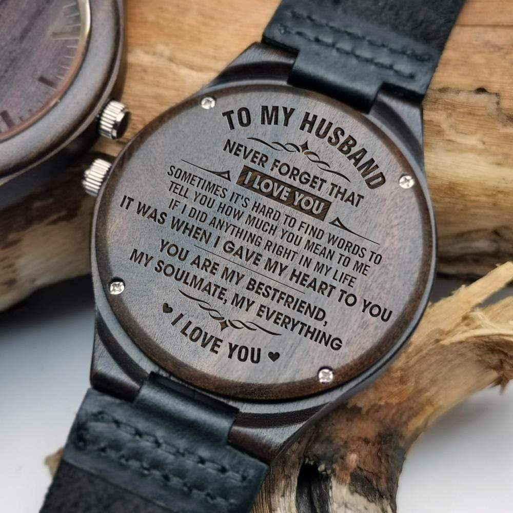 wood watch for husband