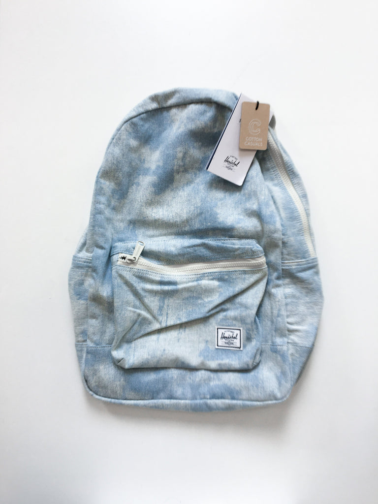 herschel bleached denim backpack