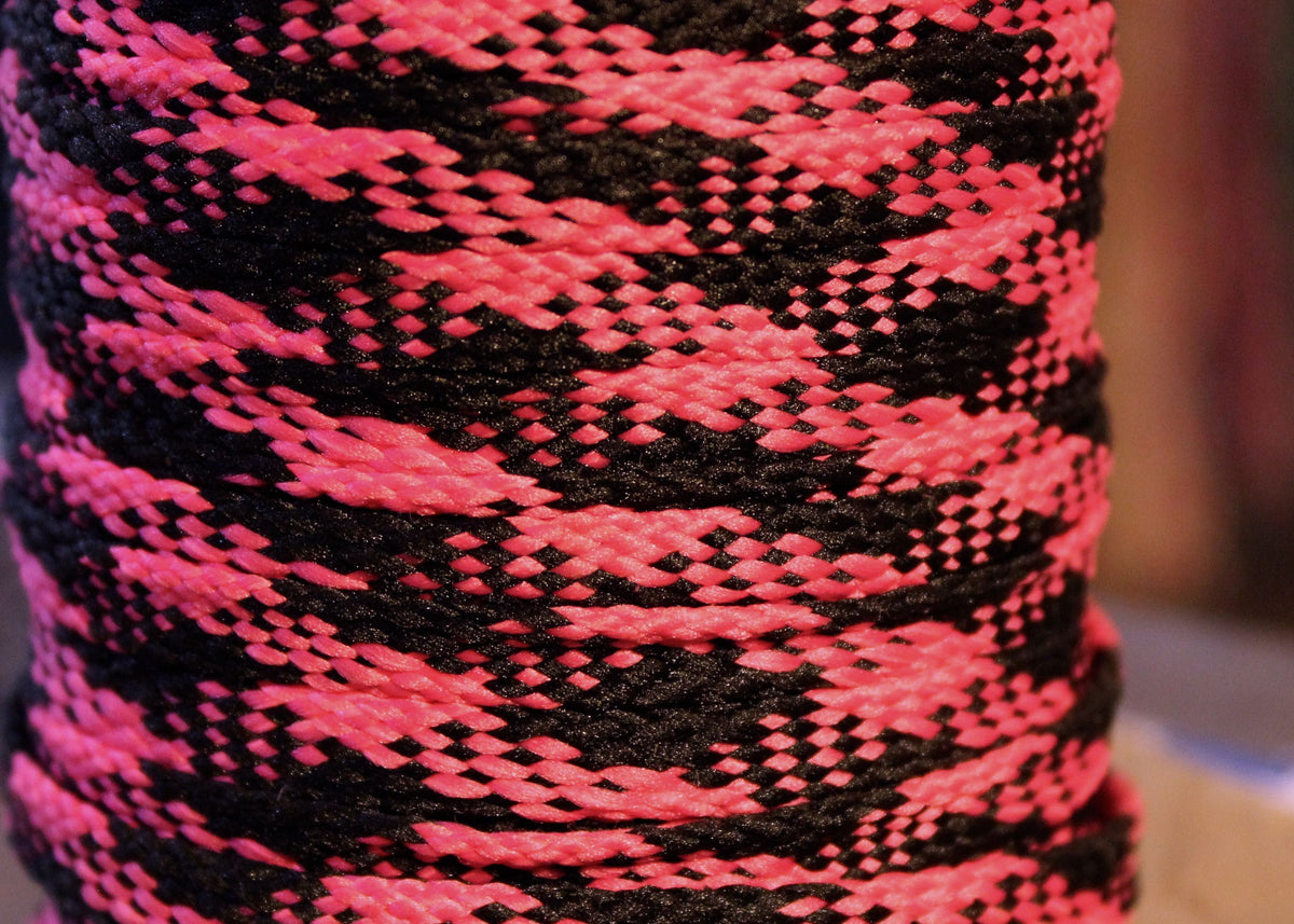 Pink and Black Plaid Shoelaces – The 