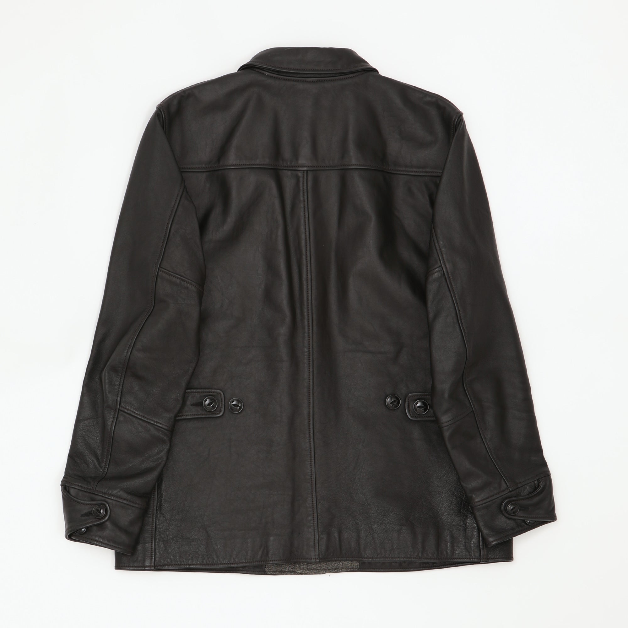 rrl leather car coat