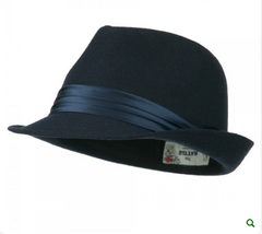 Fedora with Pleated Satin Band