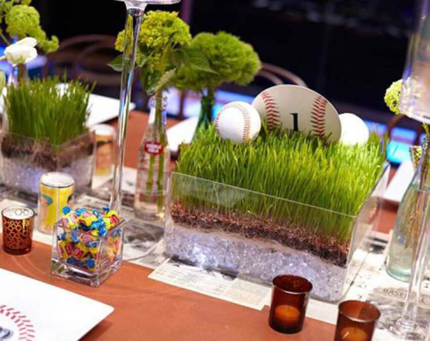 Centerpiece | Artificial Grass weird Cuts