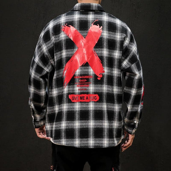 DAYHYPE flannel shirt with graphic design