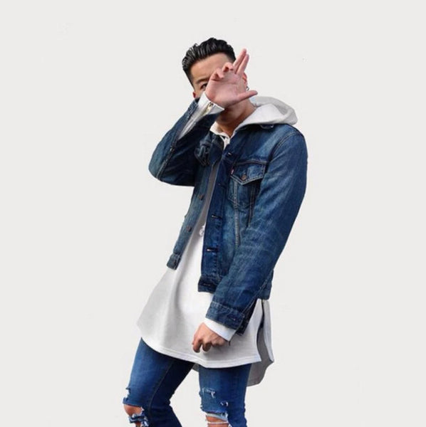 layered oversized hoodie