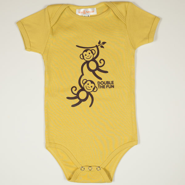 mustard baby onesie