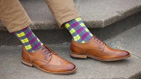 Checkmate Neon Men's Luxury Socks
