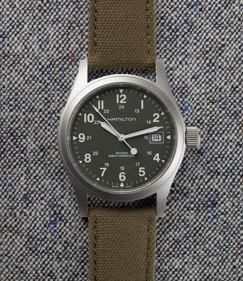 Khaki Field Mechanical Date