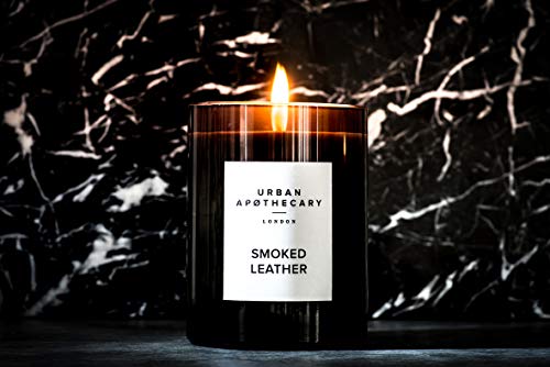 leather scented candle