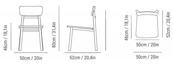 Aventura Dining Chair - Natural Oak