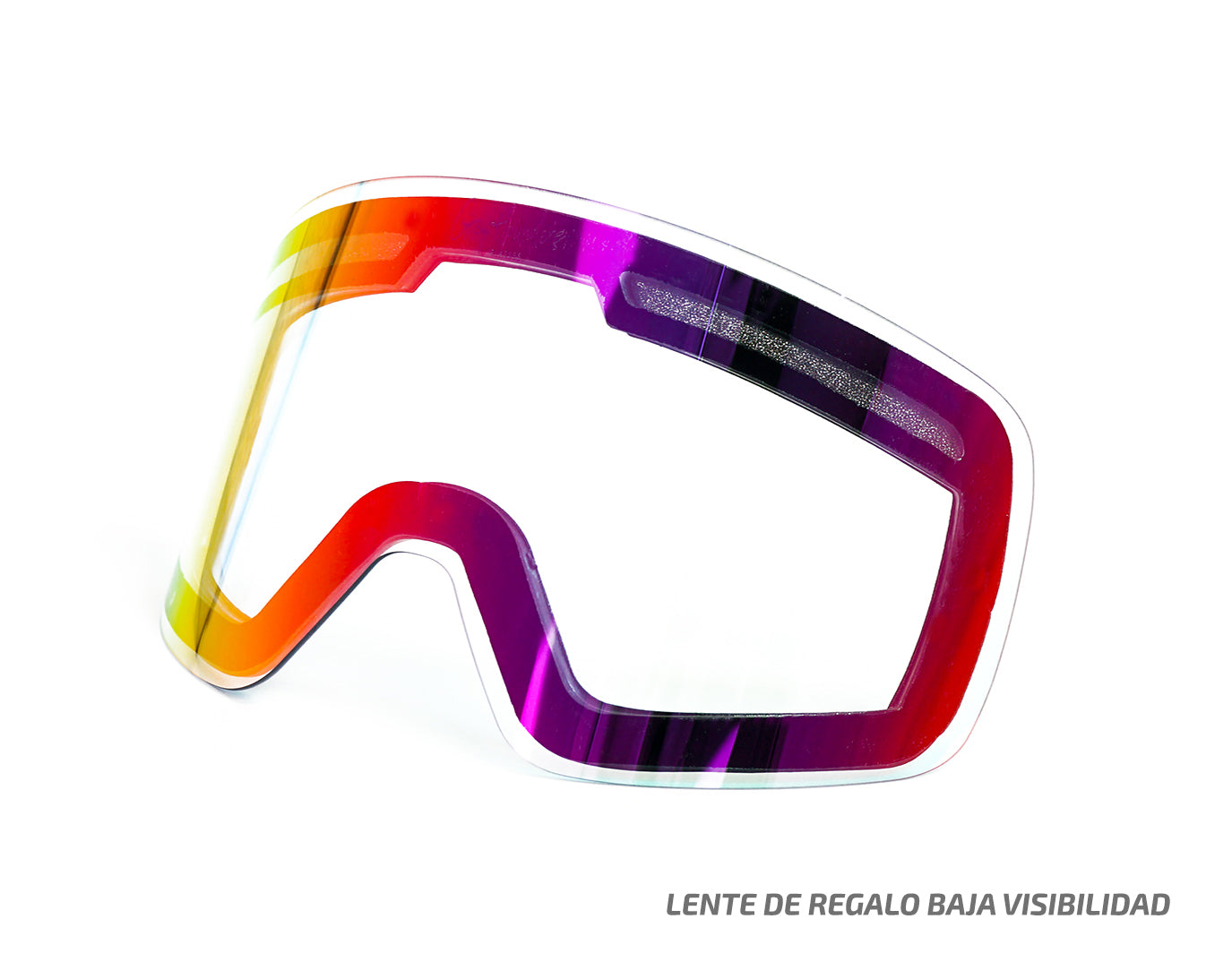 U-ZERO SNOW GOGGLE BLANCO/GRIS CON LENTE S2 FULL SILVER REVO (VLT 21%)