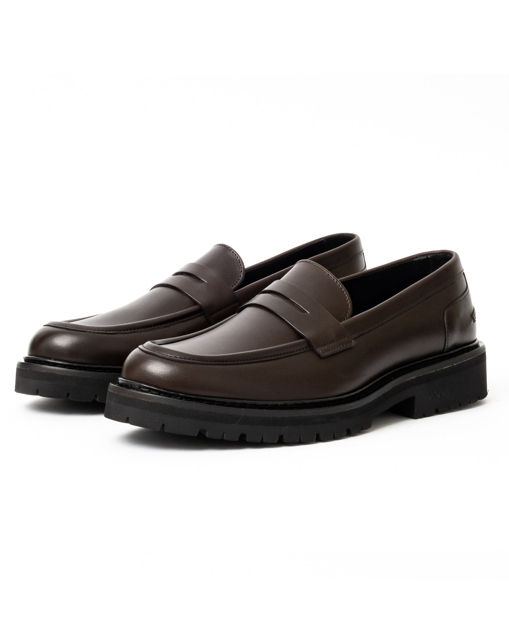 Vinny's Richee Penny Loafer Dark Brown Crust Leather – Eat Dust