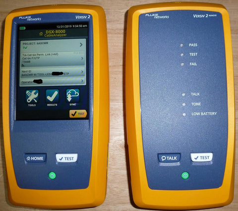 Fluke DSX-8000 CableAnalyzer main and remote units