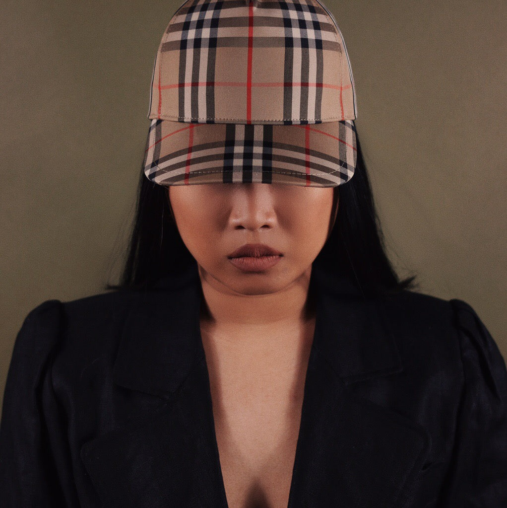 burberry nova check cap