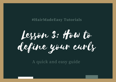 How to define your curls