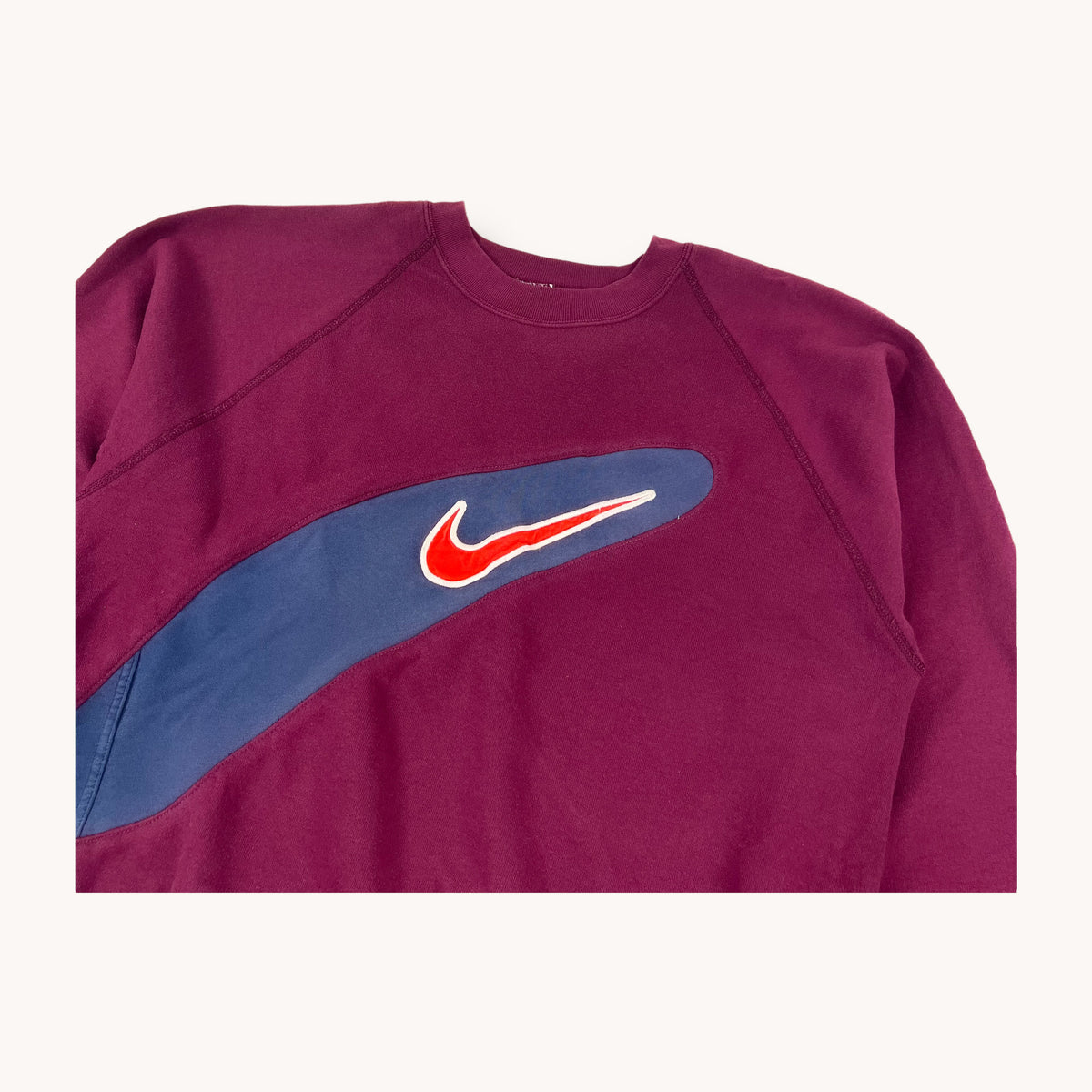 supreme nike swoosh sweater purple