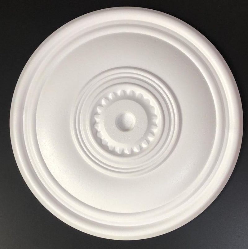 Dotted Ceiling Rose Polystyrene Easy Fit Very Light Weight