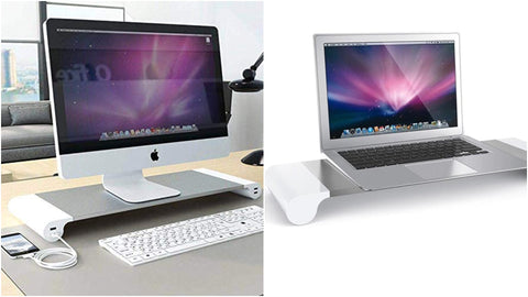 Aluminum Laptop and Desktop Stand With 4 USB Ports